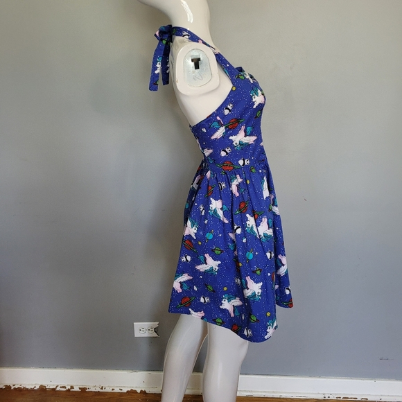 Hell Bunny Pegasus Space Dress, VGUC, Size XS - Picture 2 of 9